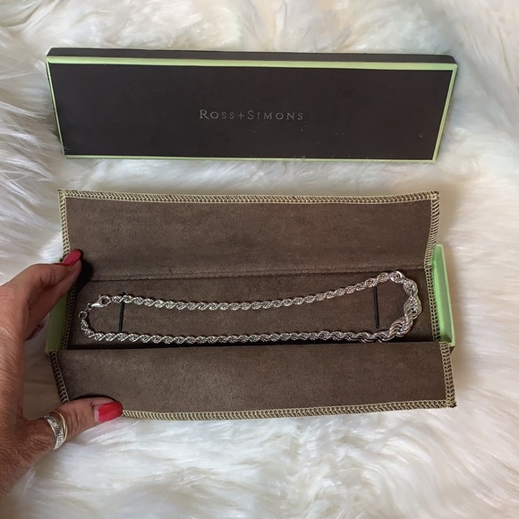 Ross & Simons Sterling Silver Graduated Rope Chain - Picture 10 of 17